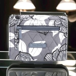 Vera Bradley RFID Mini Tri-Fold Wallet - Moon Shadow Meadow Pattern